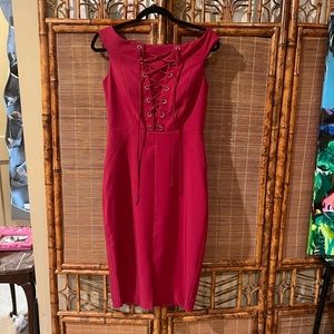 Jax Black Label pink off shoulder dress